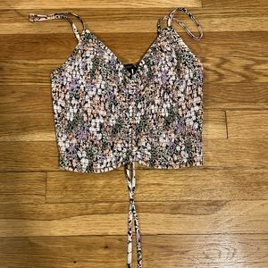 Ruched front crop top